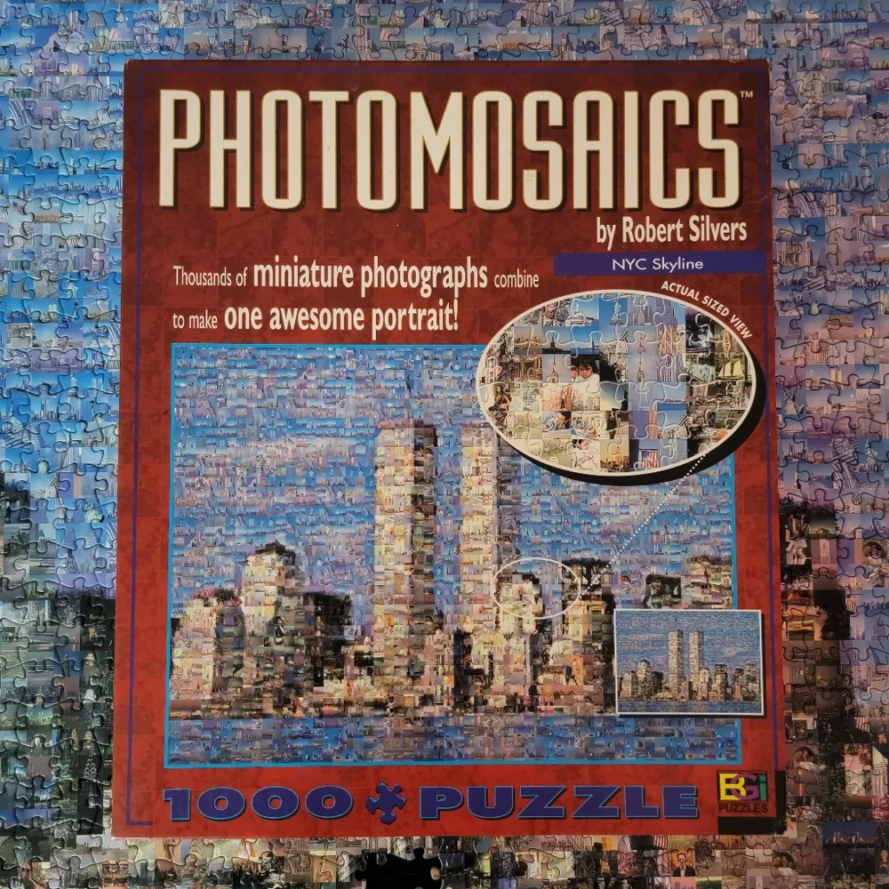 Buffalo Photomosaic NYC Skyline 1000 Piece Puzzle